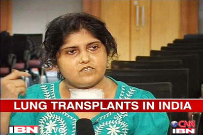 Mumbai woman is India's 1st to get lung transplant